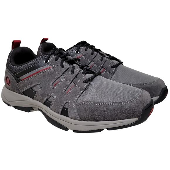 Rockport Men Chranson Sport Low Top Athletic Sneakers Size US 9M Grey Leather